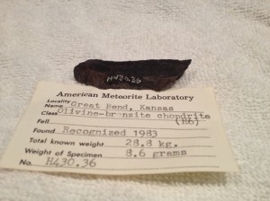 Great Bend, Kansas 8.6 grams with Huss number H430.36