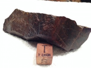Side view showing sliced end with window view