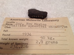 Roy, New Mexico 2.9 grams with AML number 234.226