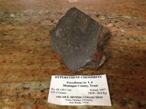 Forestburg(a), Montague County, Texas.  Nice metal blurb on the back left side