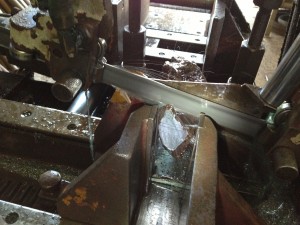 New Texas Iron being cut